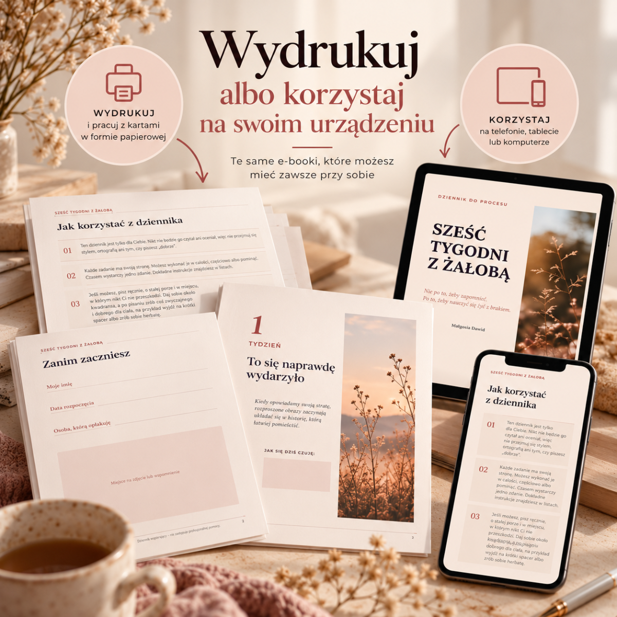 Wydrukuj albo korzystaj na urządzeniu